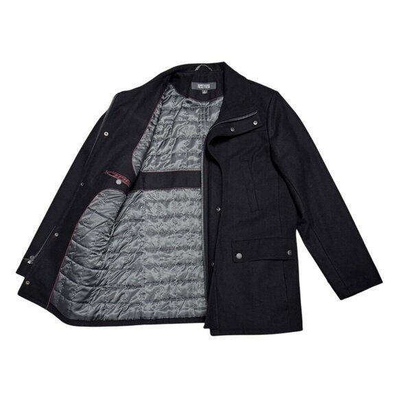 Kenneth Cole Reaction WOOL Designer Winter Business Casual Peacoat Womens Medium - Picture 3 of 7